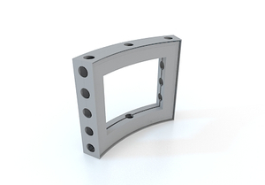 M-series geanodiseerd aluminium gebogen frame 1/16